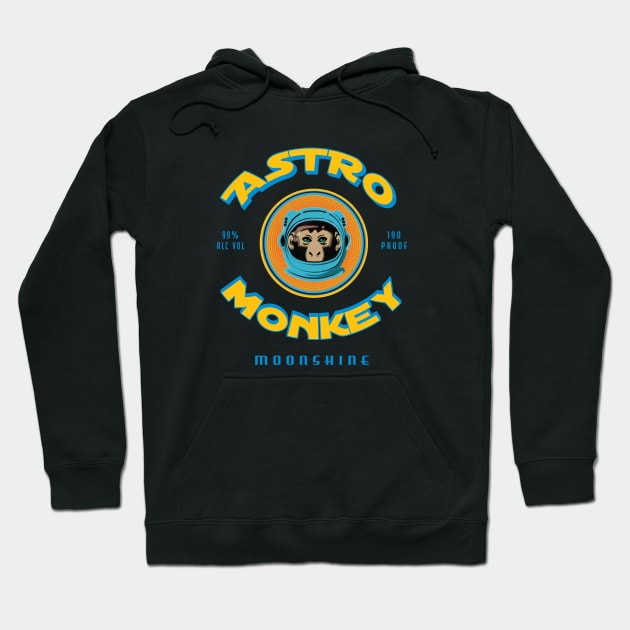 Astro Monkey Moonshine Hoodie by Fuckinuts